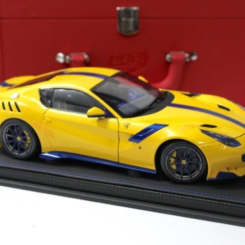 1:18 BBR Ferrari F12 TDF Modena yellow/ blue FULL OPENING Limited 100 pcs.
