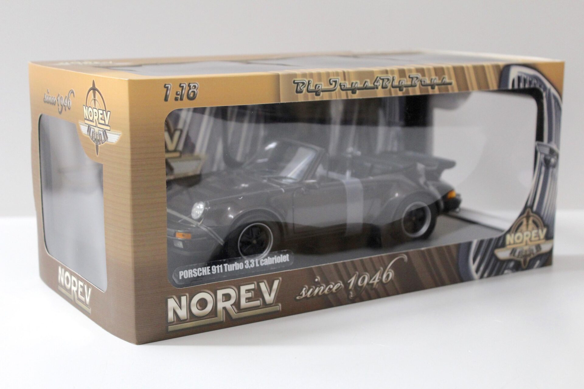 1:18 Norev Porsche 911 Turbo 3.3 Cabriolet brown metallic