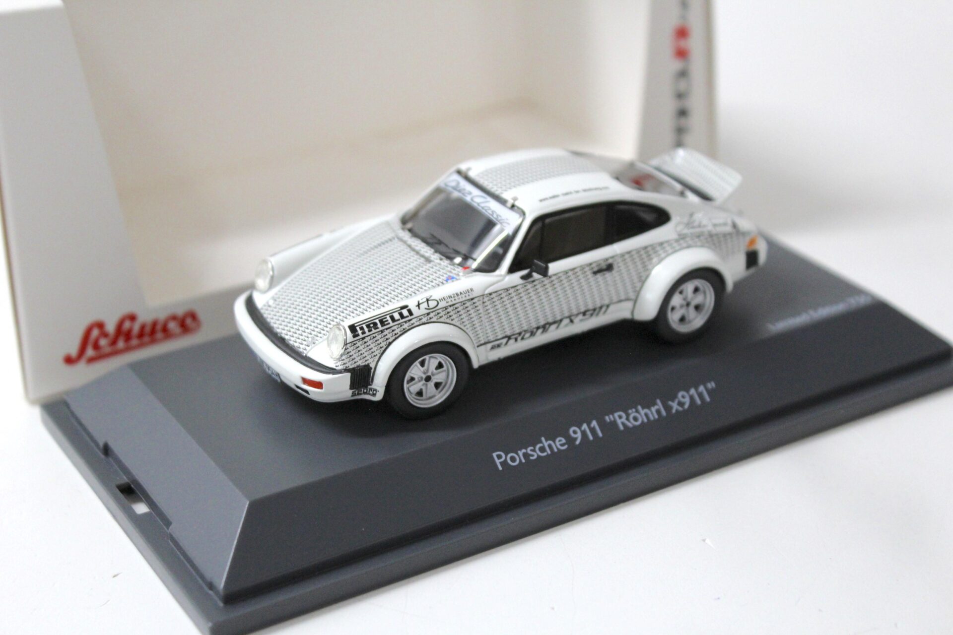 1:43 Schuco PRO.R43 Porsche 911 Diez Classic Walter Röhrl x911 Rallye white