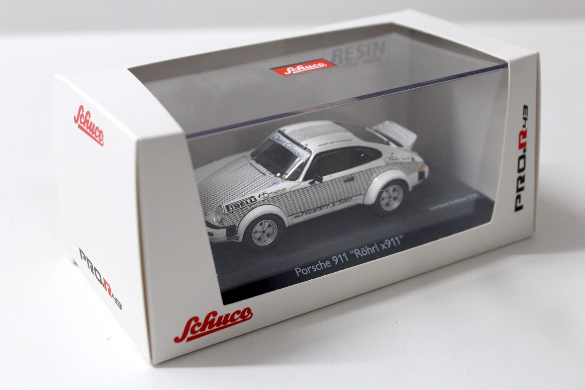 1:43 Schuco PRO.R43 Porsche 911 Diez Classic Walter Röhrl x911 Rallye white