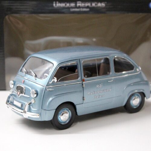 1:18 La Mini Miniera Fiat 600 D Multipla "RAI Radiotelevisione Italiana" blue