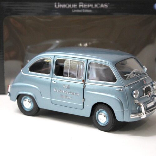 1:18 La Mini Miniera Fiat 600 D Multipla "RAI Radiotelevisione Italiana" blue