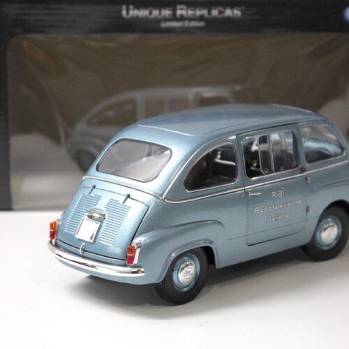 1:18 La Mini Miniera Fiat 600 D Multipla "RAI Radiotelevisione Italiana" blue