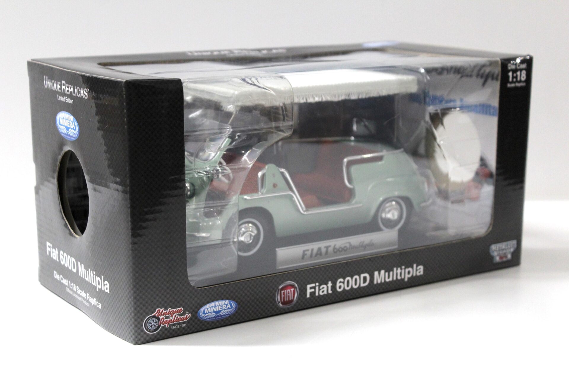 1:18 La Mini Miniera Fiat 600 D Multipla "TAXI COSTIERA AMALFITANA" green