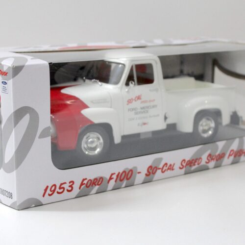 1:18 ACME 1953 Ford F100 Pick-Up SO-CAL Speed Shop Push Truck white/ red