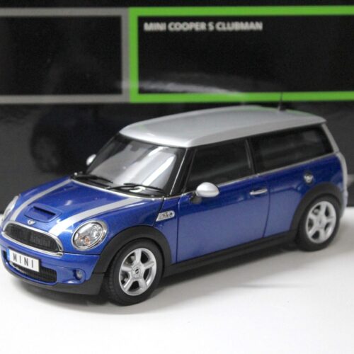 1:18 Kyosho Mini Cooper S Clubman RHD blue/ silver DEALER VERSION