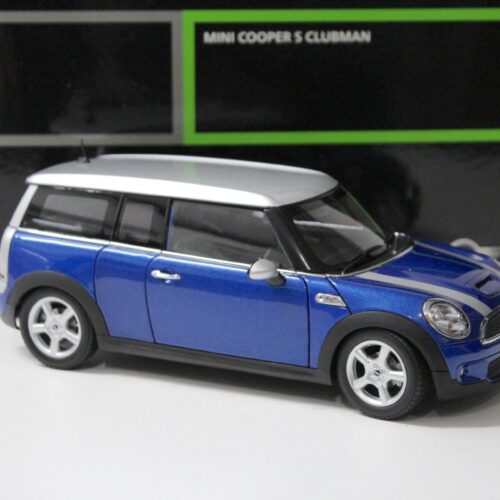 1:18 Kyosho Mini Cooper S Clubman RHD blue/ silver DEALER VERSION