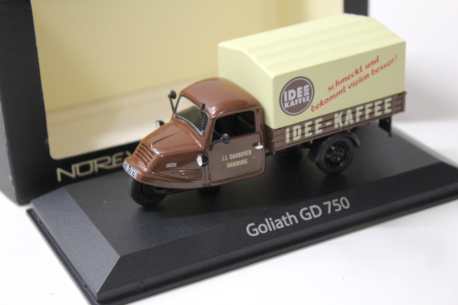 1:43 Norev Goliath GD 750 Pritsche/ Plane IDEE-KAFFEE brown