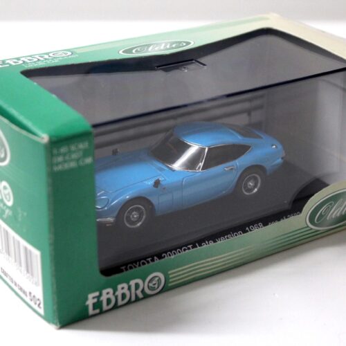 1:43 Ebbro Toyota 2000GT Coupe Late Version 1968 blue metallic