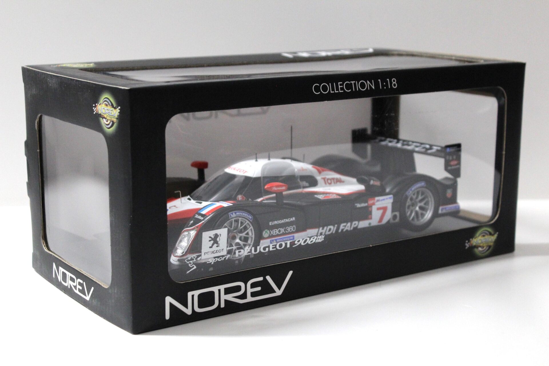1:18 Norev Peugeot 908 HDi FAP Le Mans LM 2008 Total #7