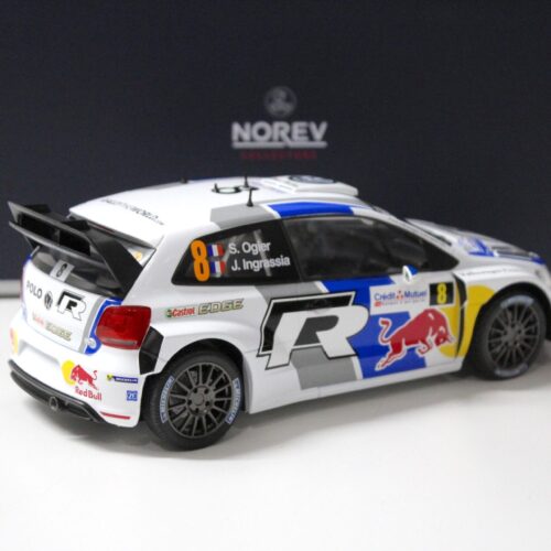 1:18 Norev VW Polo R WRC Winner Rallye France 2013 Ogier/ Ingrassia #8 Red Bull