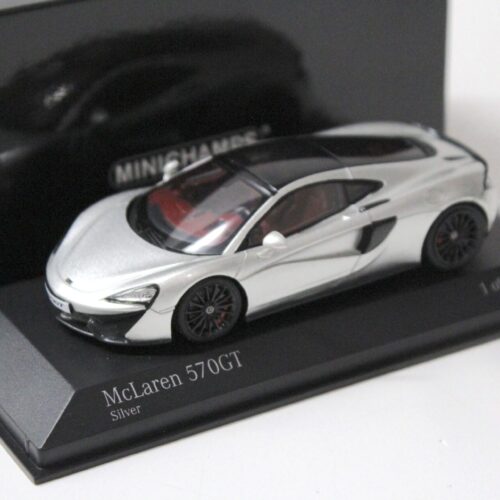 1:43 Minichamps McLaren 570GT Coupe 2017 silver metallic DEALER VERSION