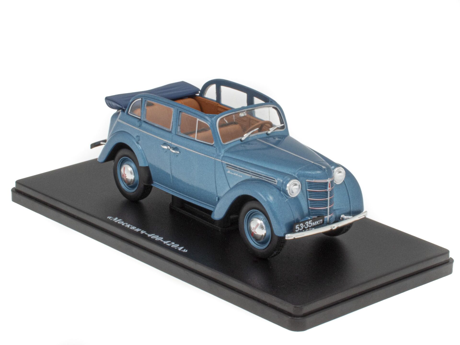 ID 55838 orig.jpg 1:24 Hachette East Legendary Moskvitch 400-420A open Top blue 1949