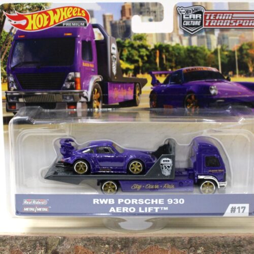1:64 Hot Wheels Team Transport Car Culture Porsche 911 930 RWB + Aero Lift
