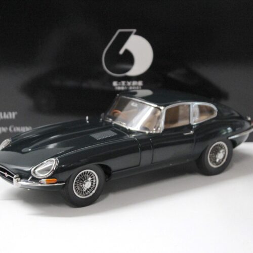 1:18 Kyosho Jaguar E-Type Coupe RHD Dark green - Diecast/ openings