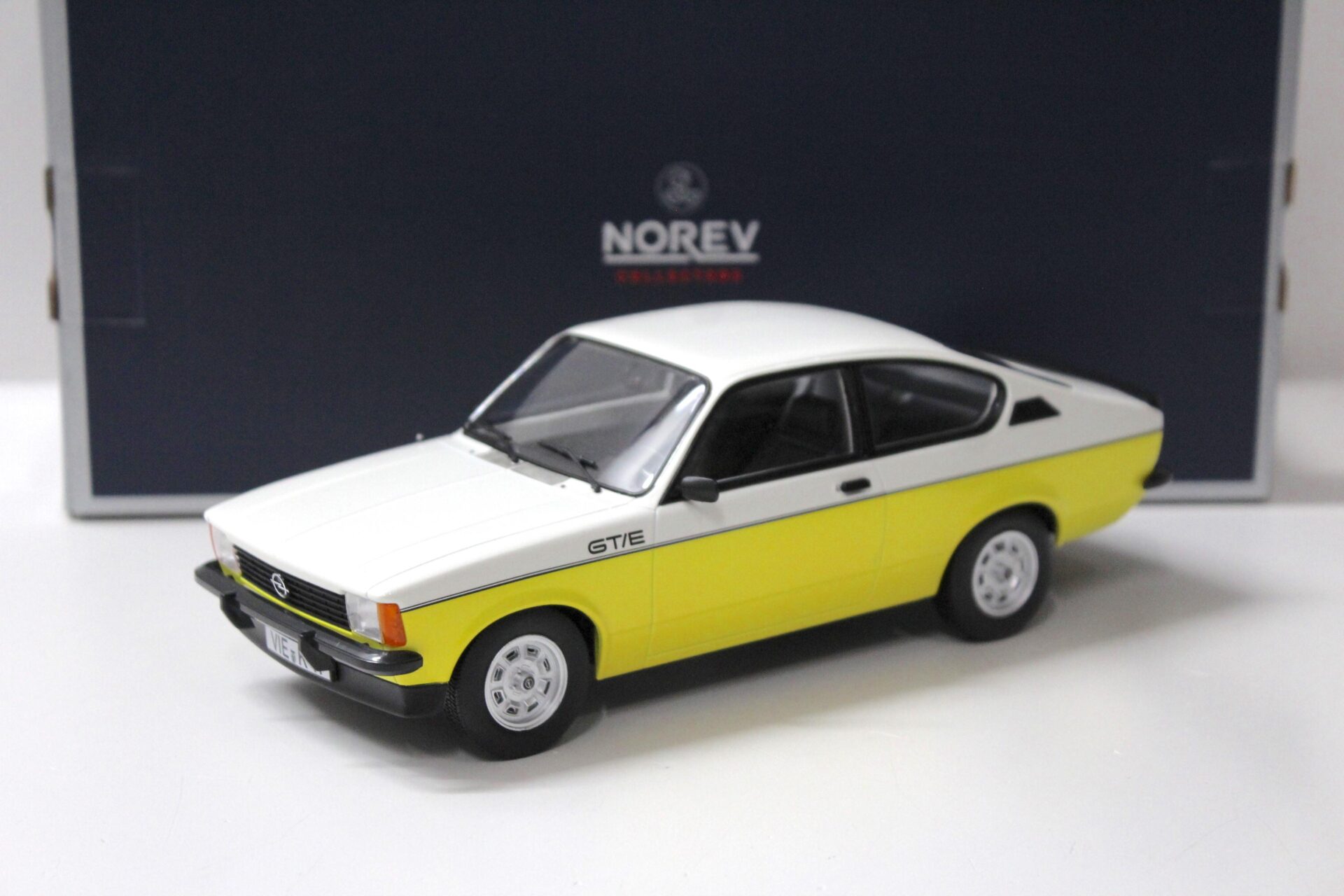 1:18 Norev Opel Kadett GT/E C-Coupe 1977 white/ yellow