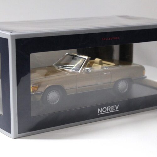1:18 Norev Mercedes 300 SL Cabriolet R107 gold metallic 1986