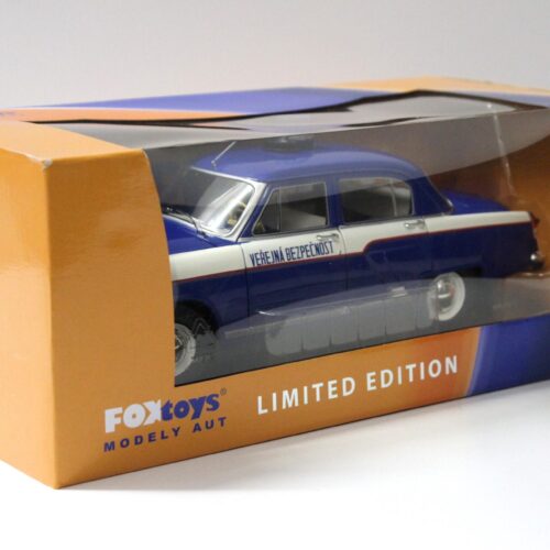 1:18 FOX TOYS IST Wolga Volga GAZ M21 Limousine Praha Prag Police Polizei
