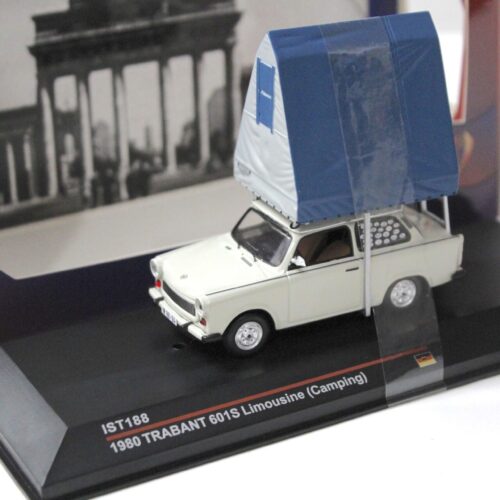 1:43 IST Models 1980 Trabant 601S Limousine Camping grey/ blue