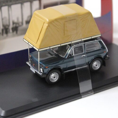 1:43 IST Models Lada Niva 1981 with Roof Tent Camping green