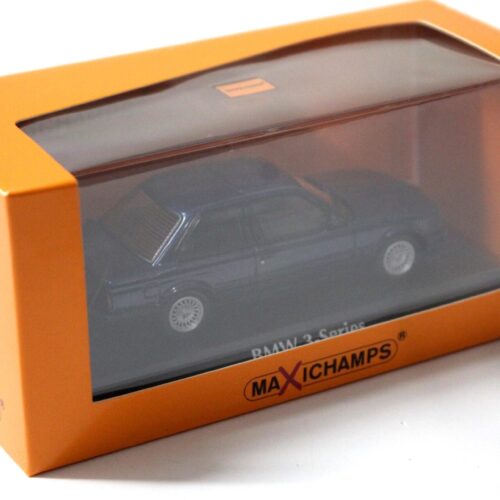 1:43 Minichamps Maxichamps BMW 3-Series E30 blue metallic 1989 - Image 3