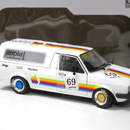 1:18 Solido VW Caddy MK1 Tribute Apple Computer Custom 1982 white
