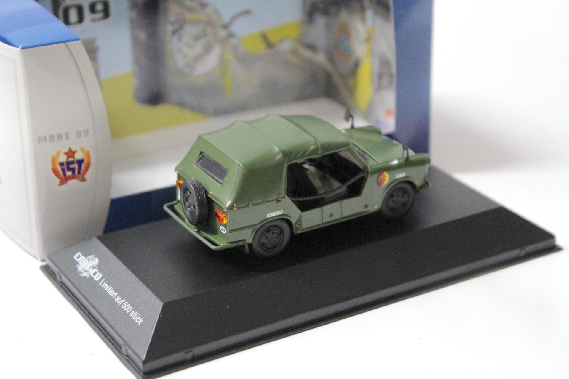 1:43 Cars&Co IST Trabant 601 Kübel Cabrio green