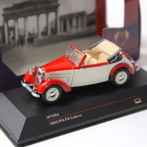 1:43 IST Models IFA F8 Cabriolet red/ beige 1953