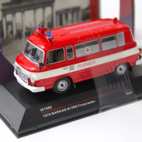 1:43 IST Models Barkas B1000 Feuerwehr 1970 red