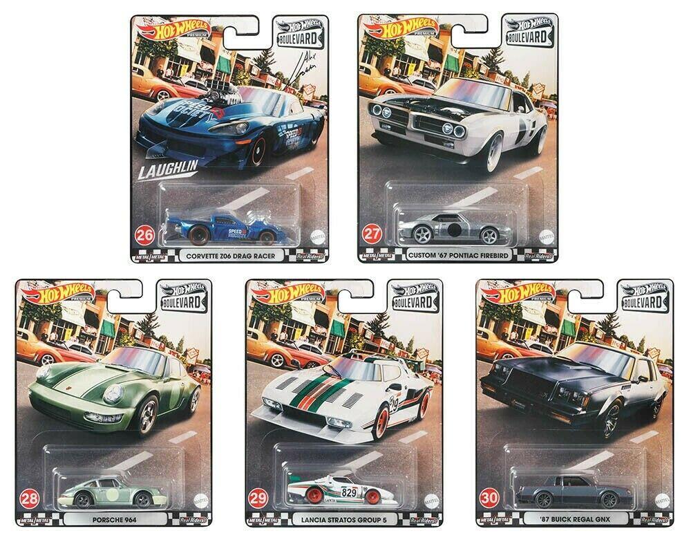 1:64 Hot Wheels Boulevard Series 2021 Car Culture Premium Pack 5 pcs. Porsche, Lancia