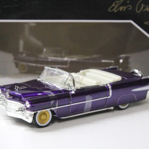 1:24 Jada Toys 1956 Cadillac Eldorado Convertible purple + Elvis Presley Figur