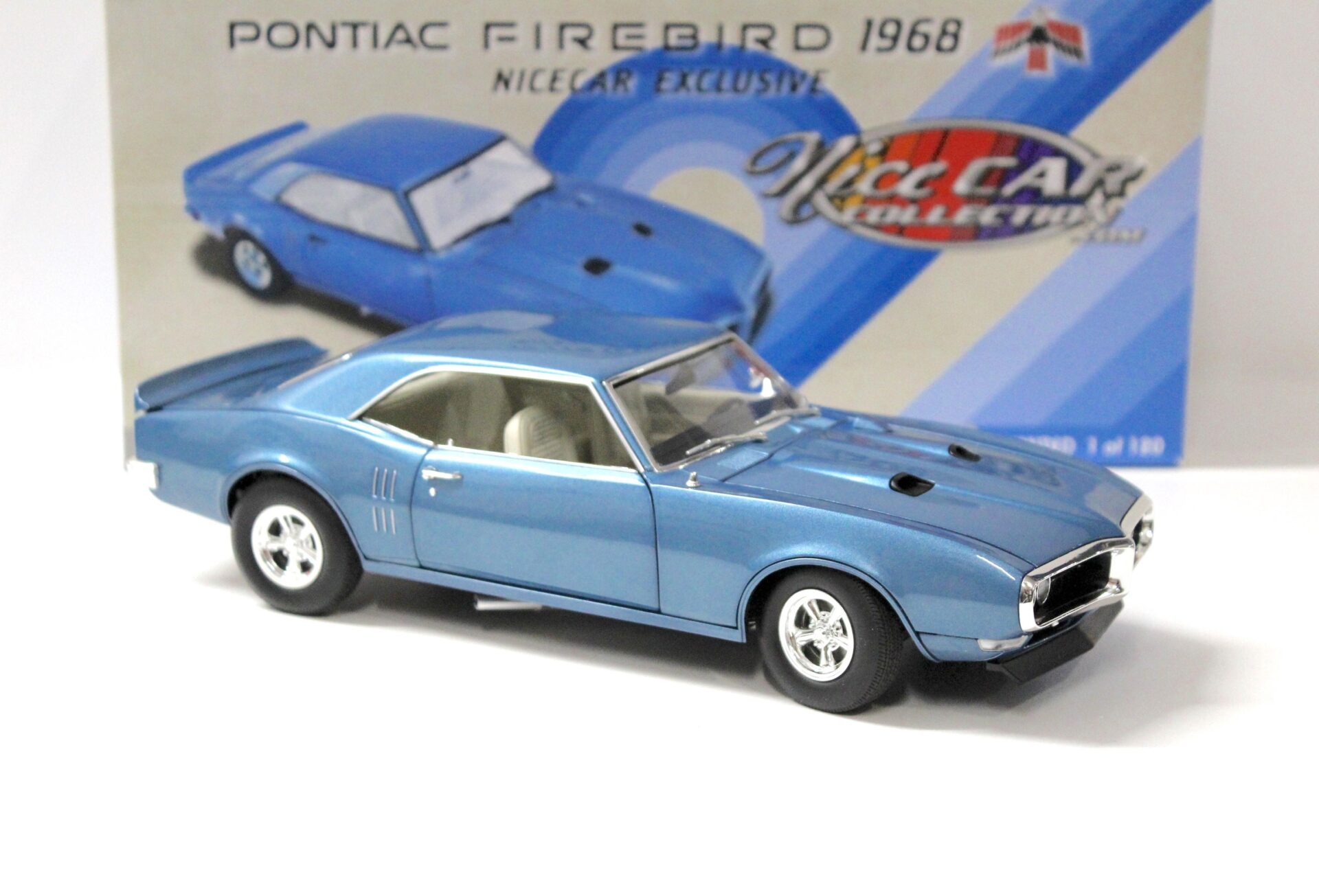 1:18 ACME 1968 Pontiac Firebird Lucerne blue *NICE CAR* Limited 120 pcs.