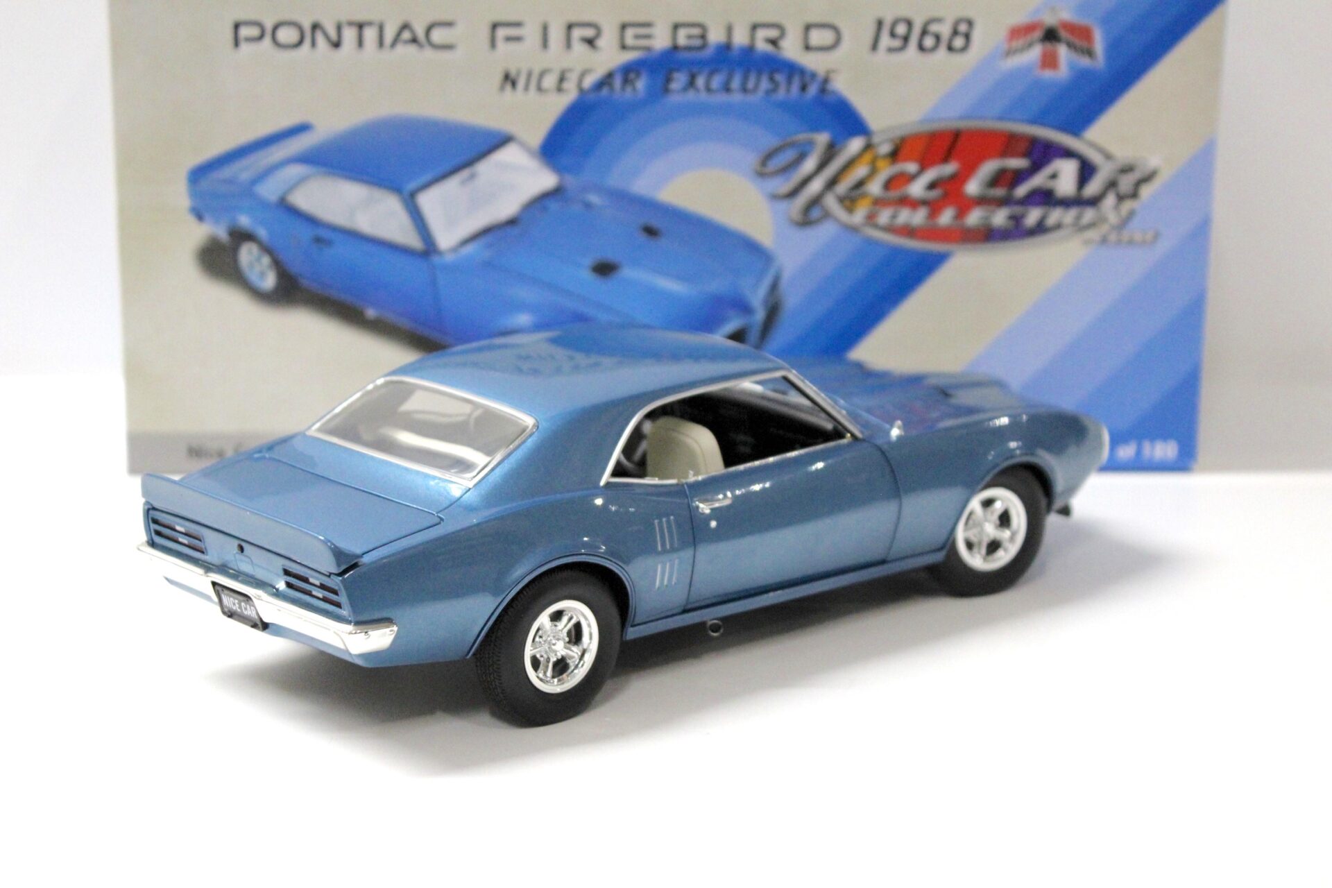 1:18 ACME 1968 Pontiac Firebird Lucerne blue *NICE CAR* Limited 120 pcs.