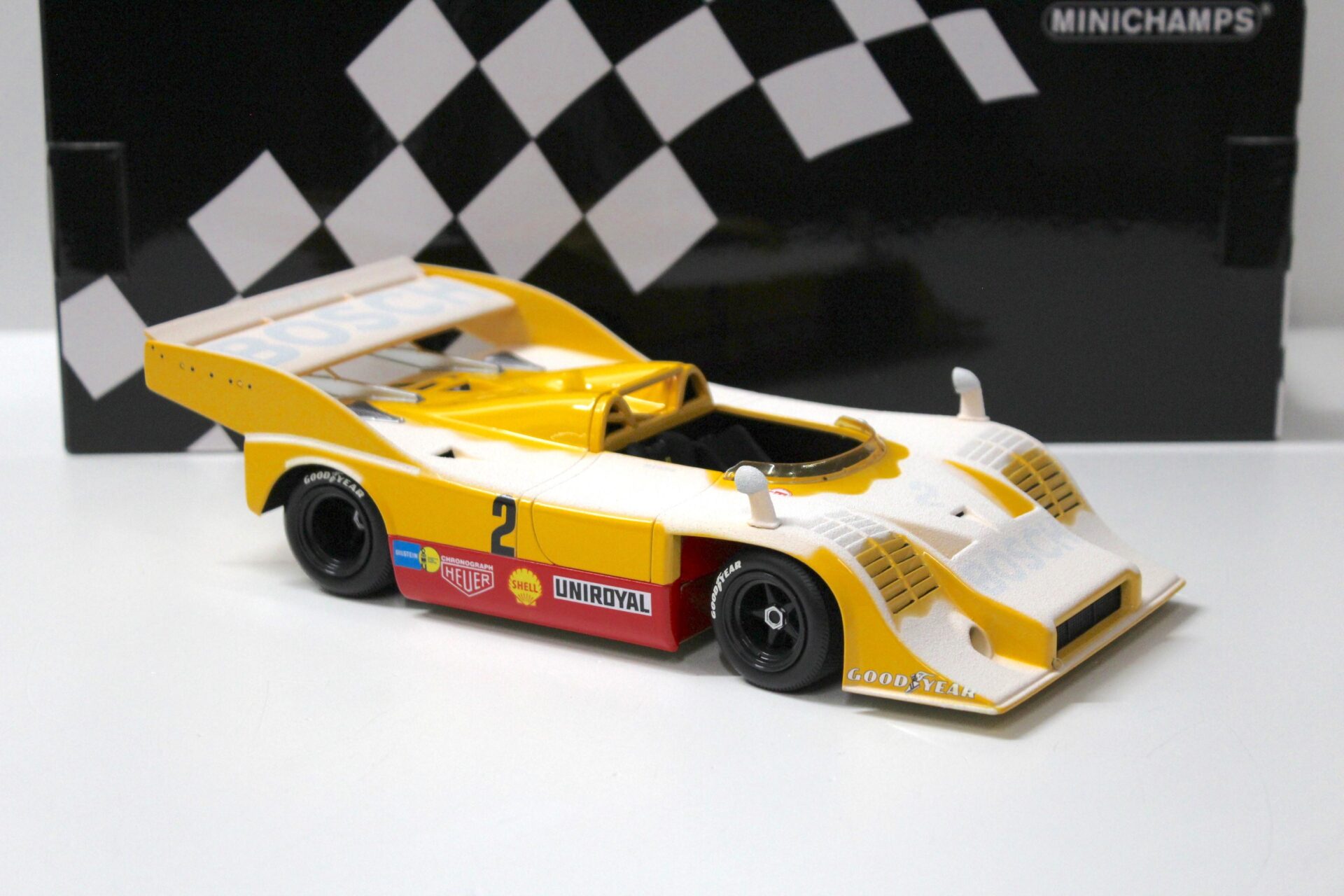 1:18 Minichamps Porsche 917/10 Willi Kauhsen Farewell in the Snow Nürburgring 1973