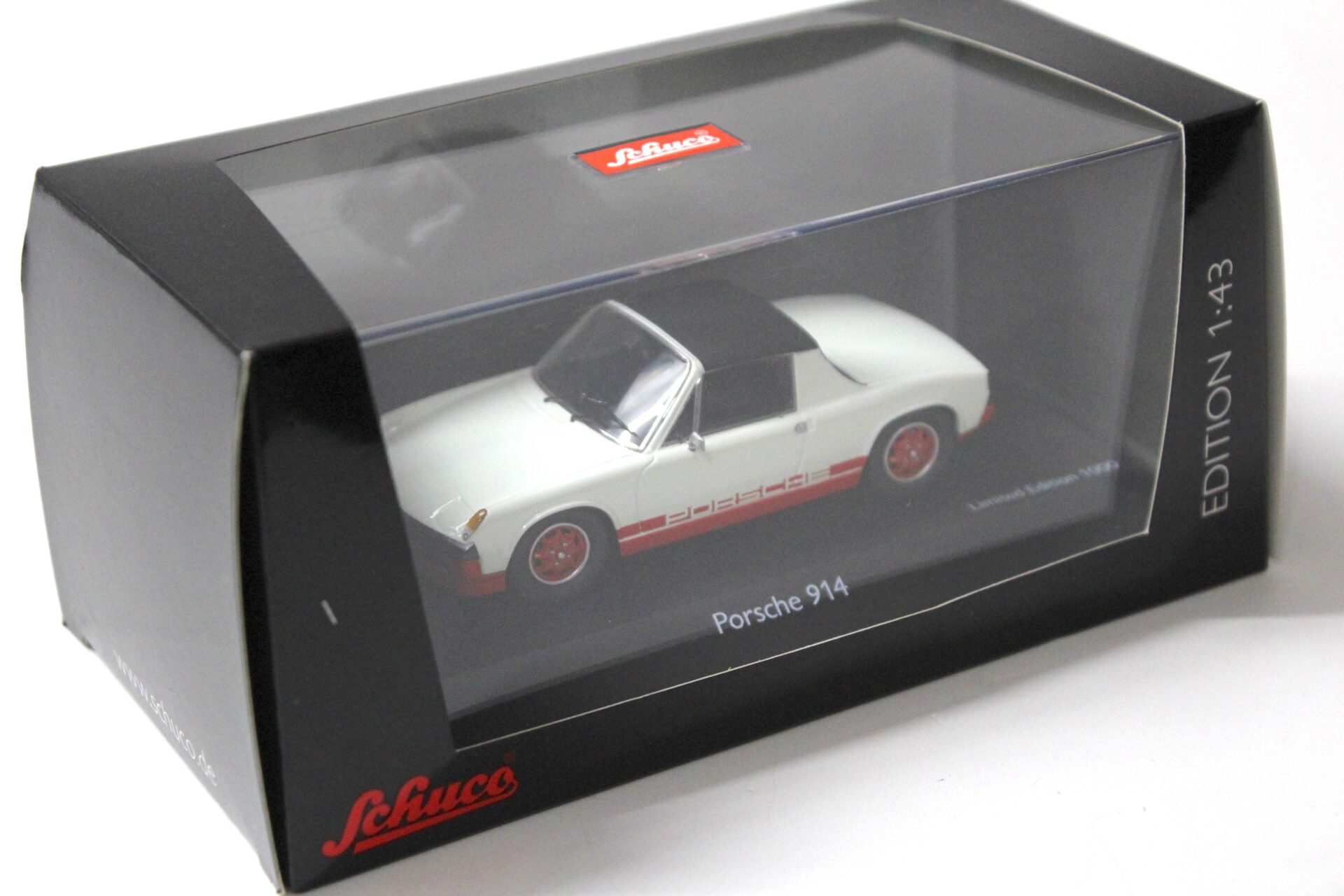 1:43 Schuco Porsche 914 2.0 "Creamsicle" white/ red