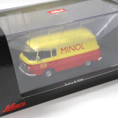 1:43 Schuco Barkas B 1000 Kastenwagen "Minol" red/ yellow