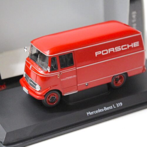 1:43 Schuco Mercedes L319 Kastenwagen "Porsche" red