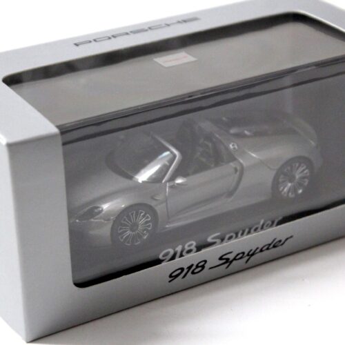 1:43 Minichamps Porsche 918 Spyder Production Car 2013 grey DEALER VERSION