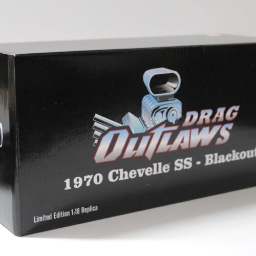 1:18 ACME 1970 Chevrolet Chevelle SS Powderkeg Drag Outlaws BLACKOUT black