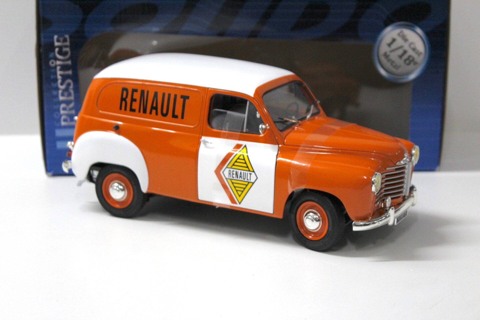 1:18 Solido Renault Colorale Fourgon 1953 orange/ white