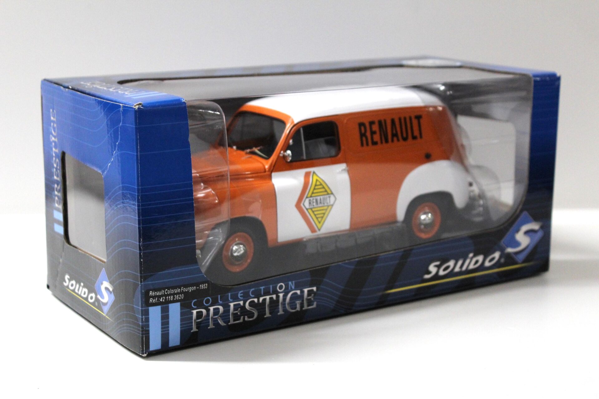 1:18 Solido Renault Colorale Fourgon 1953 orange/ white