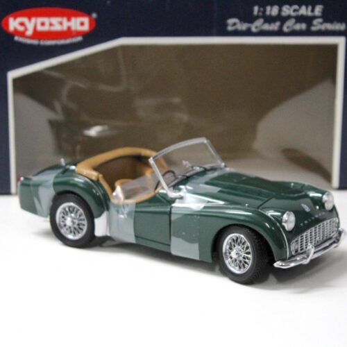 1:18 Kyosho Triumph TR3A Roadster RHD dark green