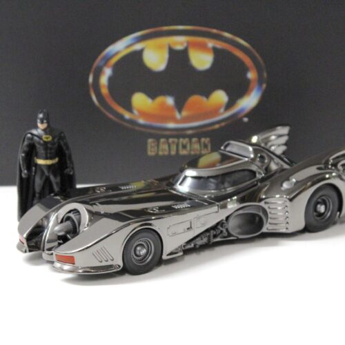 1:24 Jada Toys Batmobile 1989 Next Level Chrome + Figur - Limited 2000 pcs.