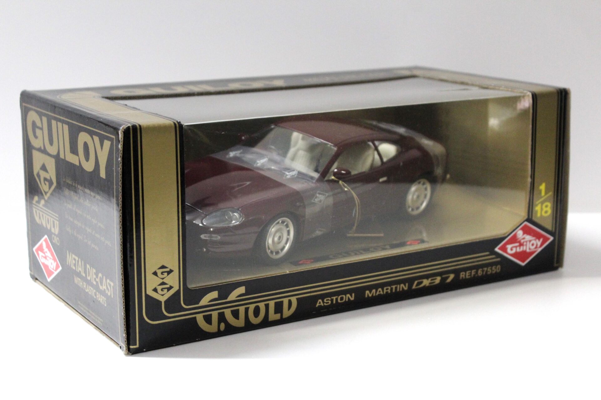 1:18 Guiloy Aston Martin DB7 Coupe dark red