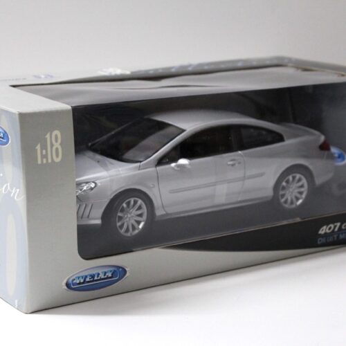1:18 Welly Peugeot 407 Coupe silver metallic