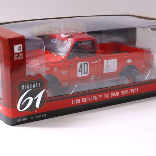 1:18 Highway61 Chevrolet C10 Baja 1000 Truck Pick-Up #40 red 1969
