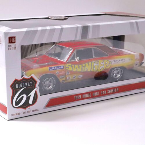 1:18 Highway61 Dodge Dart 340 Swinger Car Craft Project Car yellow/ pink 1969