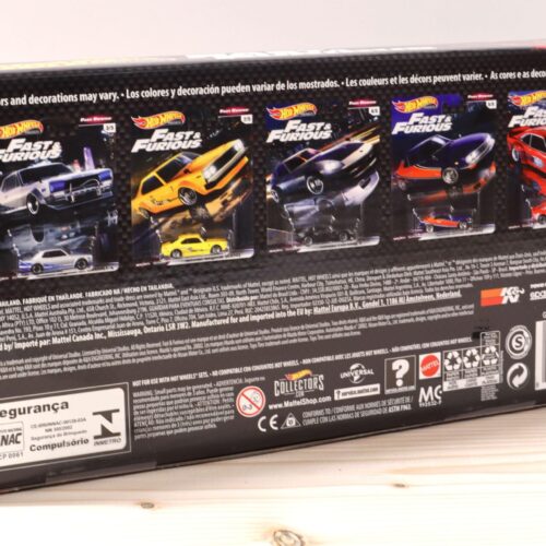 1:64 Hot Wheels Premium Fast & Furious Box Set 5 pcs. "Fast Rewind" GRB02