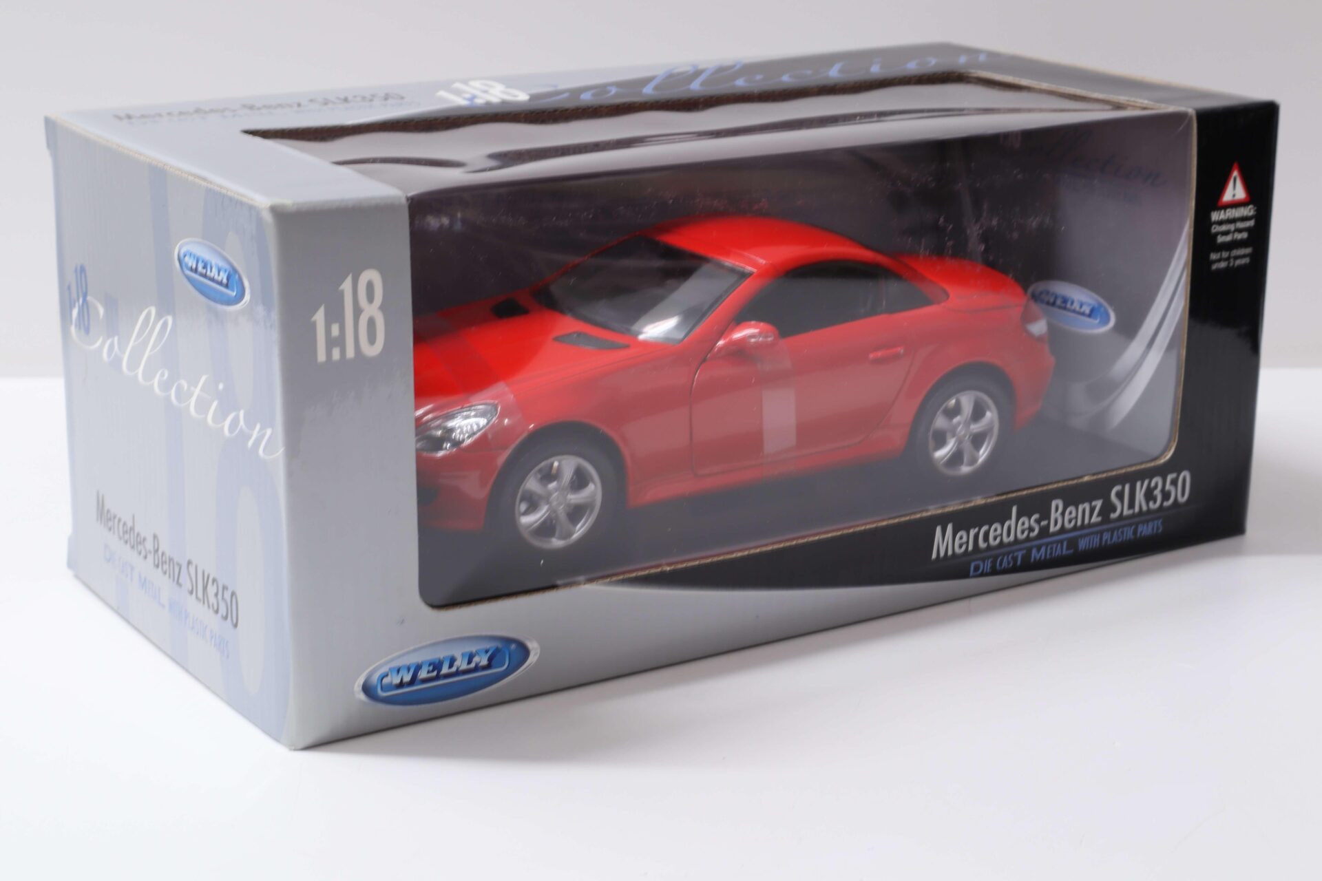 1:18 Welly Mercedes SLK 350 Hardtop R171 red