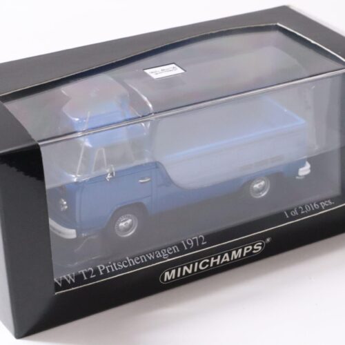 1:43 Minichamps VW T2 Pritschenwagen 1972 Neptun blue